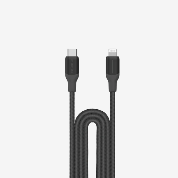 صورة Momax 1-Link Flow USB-C to Lightning 2m, Black