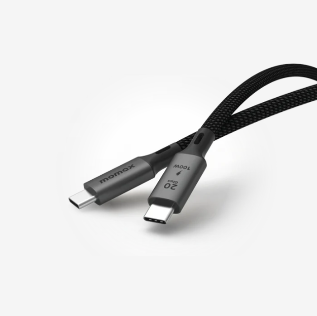 صورة Momax 1m 240W Elite USB-C to USB-C 4 40Gbps Cable, Black
