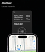 صورة Momax Minicard Pro Mini Find My Tracker with Wireless Charging BR8, Black