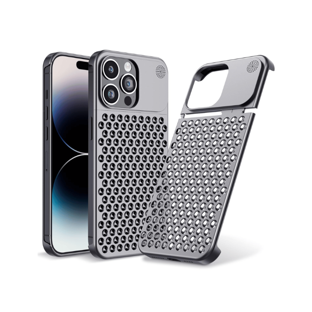 صورة NJOYNY Aluminum Case iPhone 14 PRO MAX , BLACK