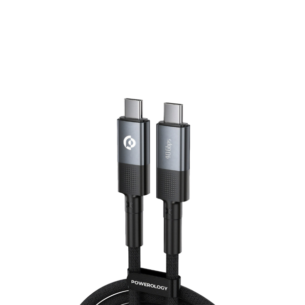 صورة Powerology 240W 2M USB4 Type-C Cable, Grey