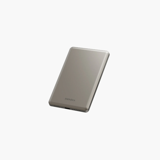 صورة ENERGEA ALUPAC AIR 5K PD20W SLIM MAGNETIC POWER BANK, NATURAL TITANIUM