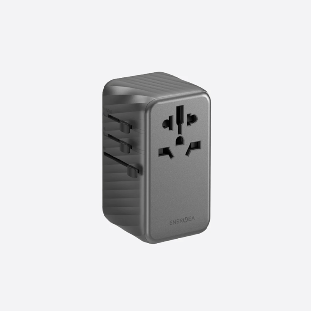 صورة Energea 120W Travel World Adapter, Gunmetal