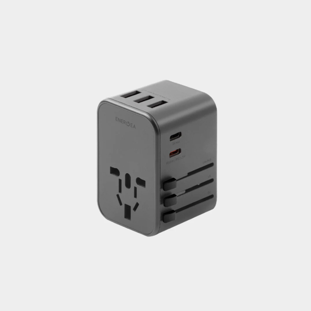 صورة Energea 35W Travel World Adapter, Gunmetal