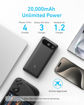 صورة Anker 20K 65W Two Way Power with Built-In Cable, Black