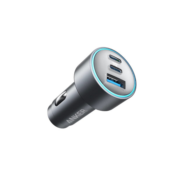 صورة Anker 67W 535 3-Port Car Charger, Silver