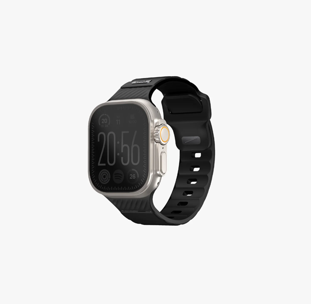 صورة UNIQ APPLE WATCH 49|45|44|42MM STRIDE FKM, MIDNIGHT BLACK