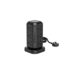 صورة Powerology 12 AC Sockets GaN Tower Hub, Black