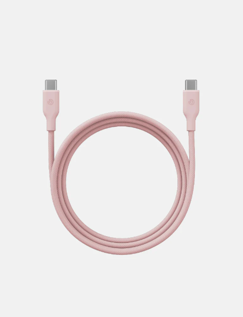 صورة Bazic Weave 150CM USB-C to C Cable, Pink