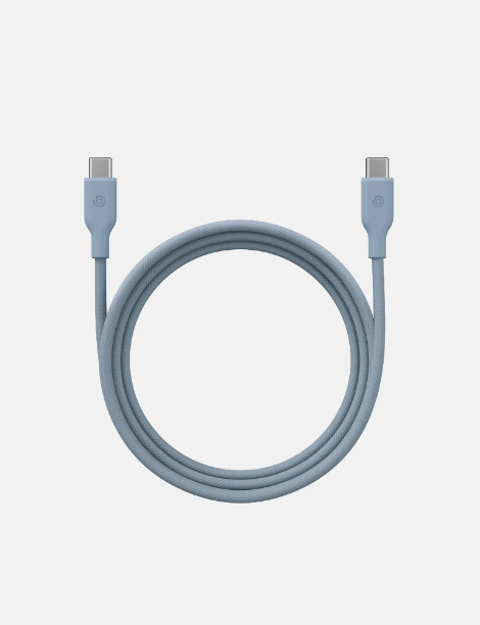 صورة Bazic Weave 150CM USB-C to C Cable, Blue