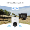 صورة EZVIZ H8c 2K+ Smart Home Camera, White