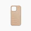 صورة Ideal Of Sweden Leather iPhone 16 Pro Max, Warm Beige Croco