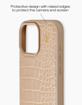 صورة Ideal Of Sweden iPhone 16 Pro Max Leather, Warm Beige Croco