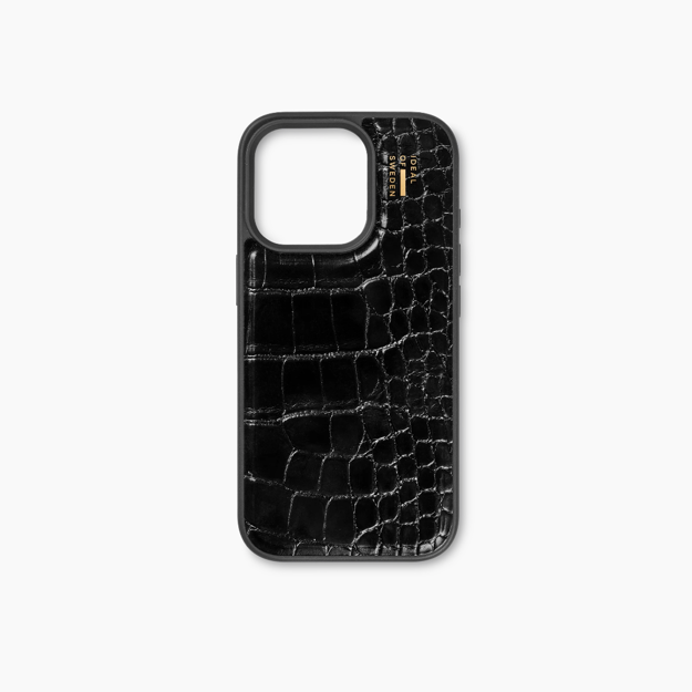 صورة Ideal Of Sweden Leather iPhone 16 Pro Max, Black Croco