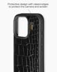 صورة Ideal Of Sweden Leather iPhone 16 Pro Max, Black Croco