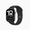 صورة Apple Watch Series 10 GPS 46mm Jet Black Aluminium Case with Black Sport Band - S/M