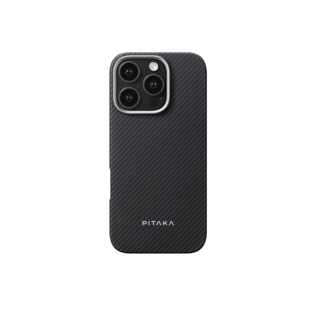 صورة Pitaka iPhone 16 Pro Max Ultra Slim Carbon, Black/Grey