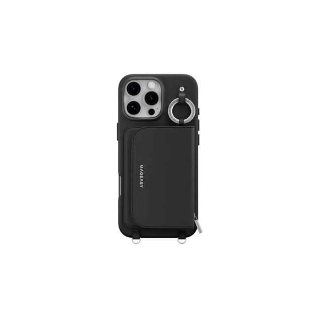 صورة MagEasy Pouch M iPhone 16 Pro, Black