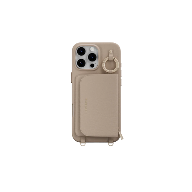 صورة MagEasy Pouch M iPhone 16 Pro, Camel Brown