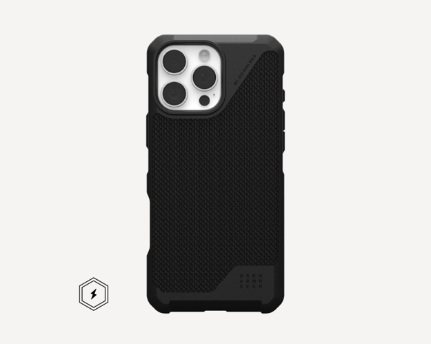 صورة UAG Metropolis LT iPhone 16 Pro, Kevlar Black