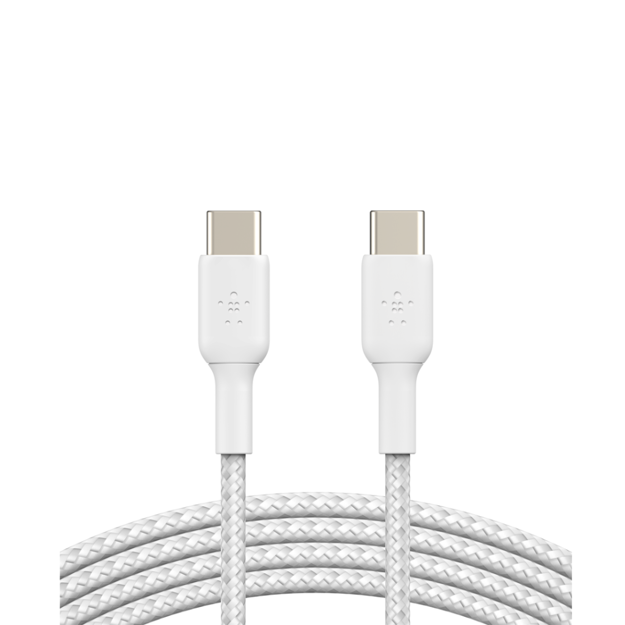 صورة BELKIN 1M BOOSTCHARGE Braided USB-C to USB-C Cable White