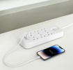 صورة Belkin 6 Outlets Surge Protector with 1 USB-C  1 USB-A, White