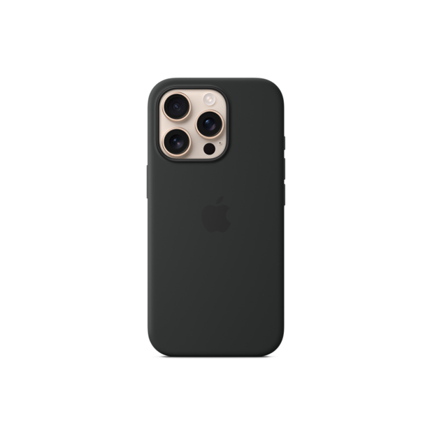 صورة Apple iPhone 16 Pro Max Silicone Case with MagSafe, Black