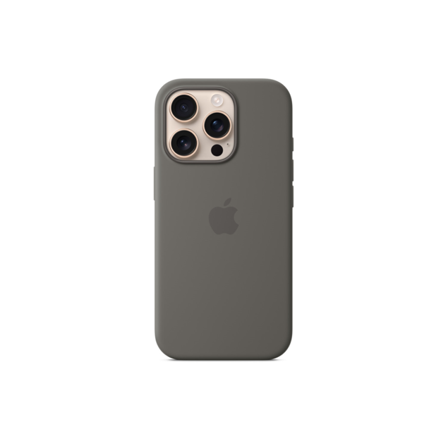 صورة Apple iPhone 16 Pro Max Silicone Case with MagSafe, Stone Gray