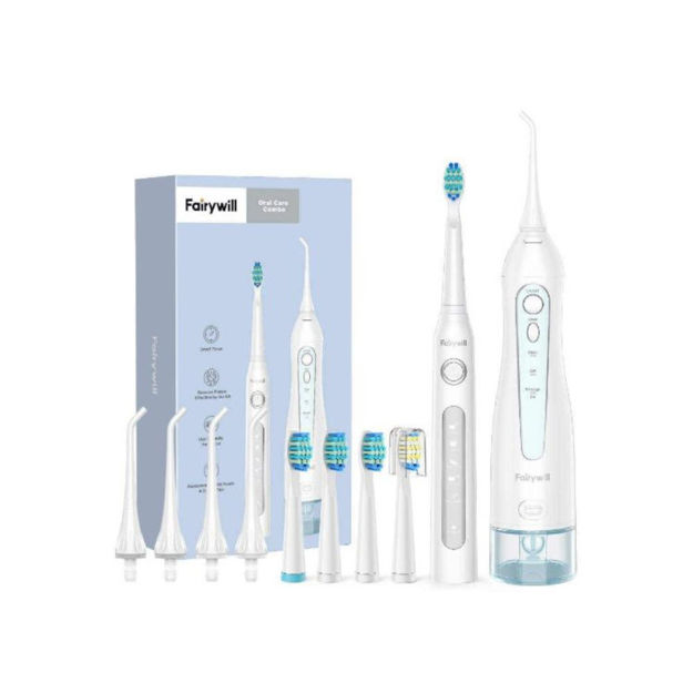 صورة Fairywill Electric Toothbrush & Oral Irrigator, White