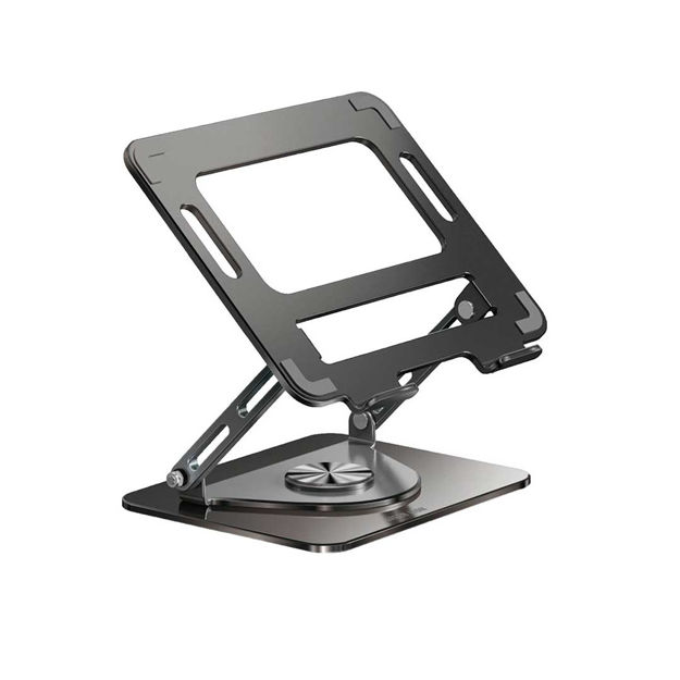 صورة Green Lion 360 Rotatable Laptop Stand, Black