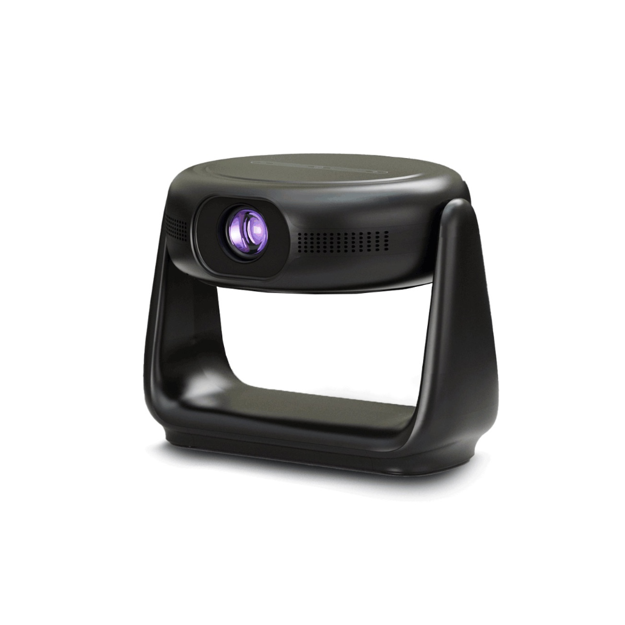 صورة Powerology Rotating Stand Portable Projector, Black