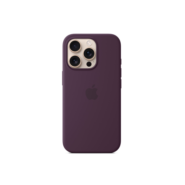 صورة Apple iPhone 16 Pro Max Silicone Case with MagSafe, Plum