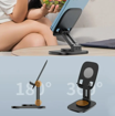 صورة Zerospace 360° Desktop Folding Phone Holder, Black