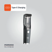 صورة Porodo Air Suction Beard & Body Trimmer, Black