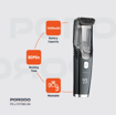 صورة Porodo Air Suction Beard & Body Trimmer, Black