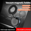 صورة Vacuum Suction Magnet Phone Holder Mount